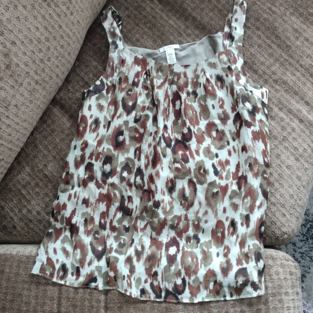 J Crew leopard print tunic